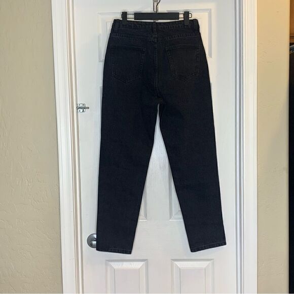 Edikted Angel Jeans Mom Jeans Black Size Medium - Picture 5 of 11